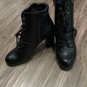Simply Vera heeled combat boots. Brand new. No box or tags. Never worn.